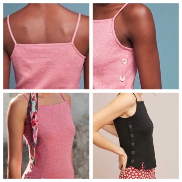 Anthropologie - Meadow Rue XS Pink Strappy Top - Picture 4 of 7